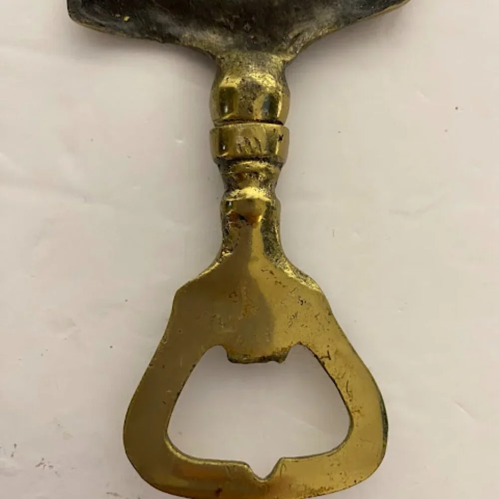 Vintage Ann Hathaway's Cottage Brass Bottle Opener - 5